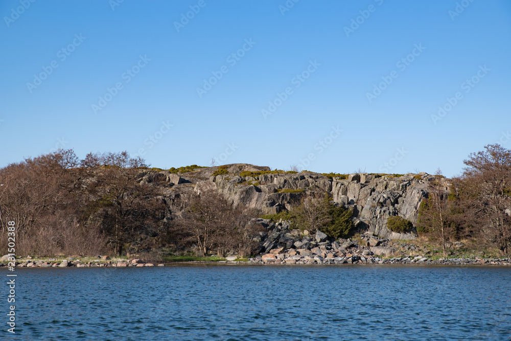 Typical rocky shore and rocks on the Finnish Archipelago Typical rocky shore and rocks on the Finnish Archipelago
