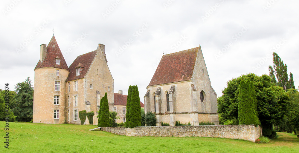 Manoir de la Vove in the natural park of Perche, near Mortagne in France