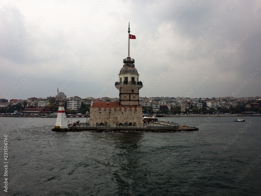 Maiden's Tower, travel, Bosphorus, Istanbul, Turkey