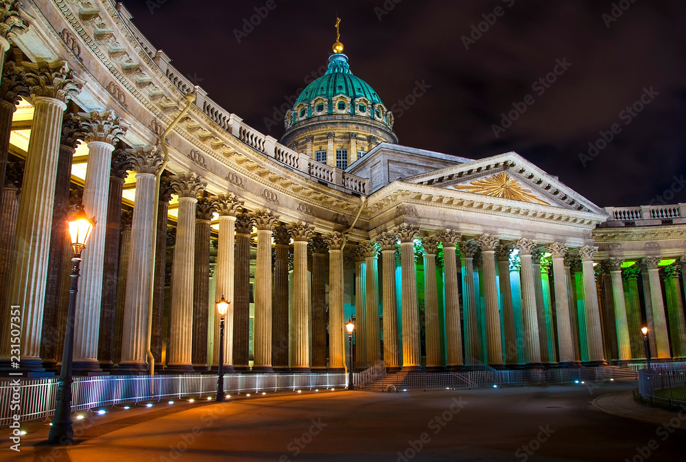 Kazan Cathedral in St. Petersburg, Russia.