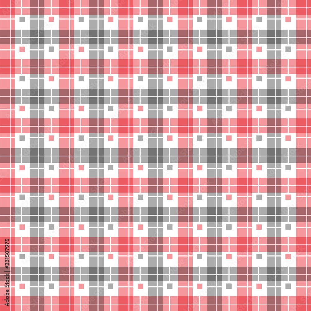 Gray and red seamless geometric pattern background Gray and red seamless geometric pattern background