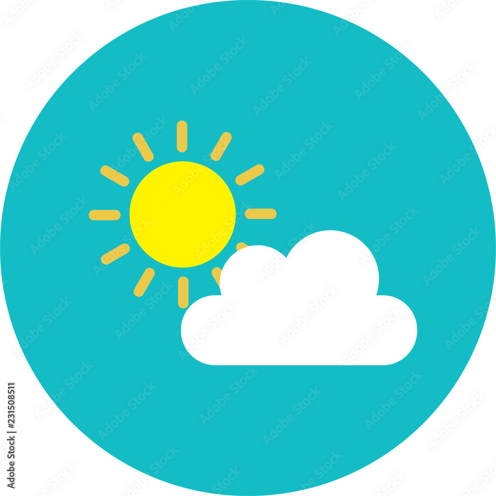Set of Weather vector flat icons designs Set of Weather vector flat icons designs