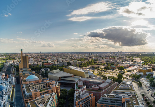 Series of panoramic views from the Potsdamer Platz, in the center of Berlin, Germany  photo