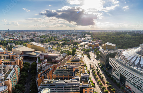Series of panoramic views from the Potsdamer Platz, in the center of Berlin, Germany  photo