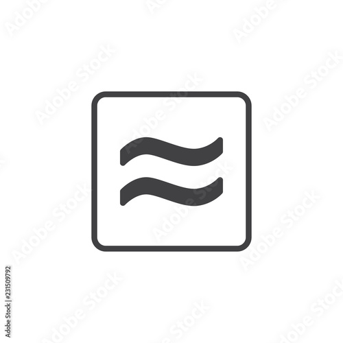 Approximately equal vector icon. filled flat sign for mobile concept and web design. Mathematics sign simple solid icon. Symbol, logo illustration. Pixel perfect vector graphics photo