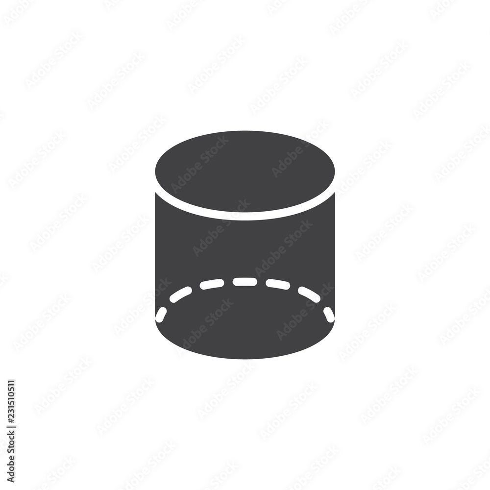 Cylinder geometric figure vector icon. filled flat sign for mobile concept and web design. Geometry simple solid icon. Symbol, logo illustration. Pixel perfect vector graphics Cylinder geometric figure vector icon. filled flat sign for mobile concept and web design. Geometry simple solid icon. Symbol, logo illustration. Pixel perfect vector graphics