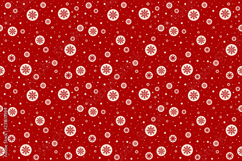 Merry Christmas pattern seamless. Christmas wallpaper. Red Xmas background. Endless texture for gift wrap, wallpaper, web banner background, wrapping paper and Fabric patterns.