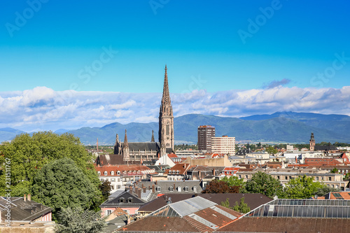 View of Mulhouse from the top photo