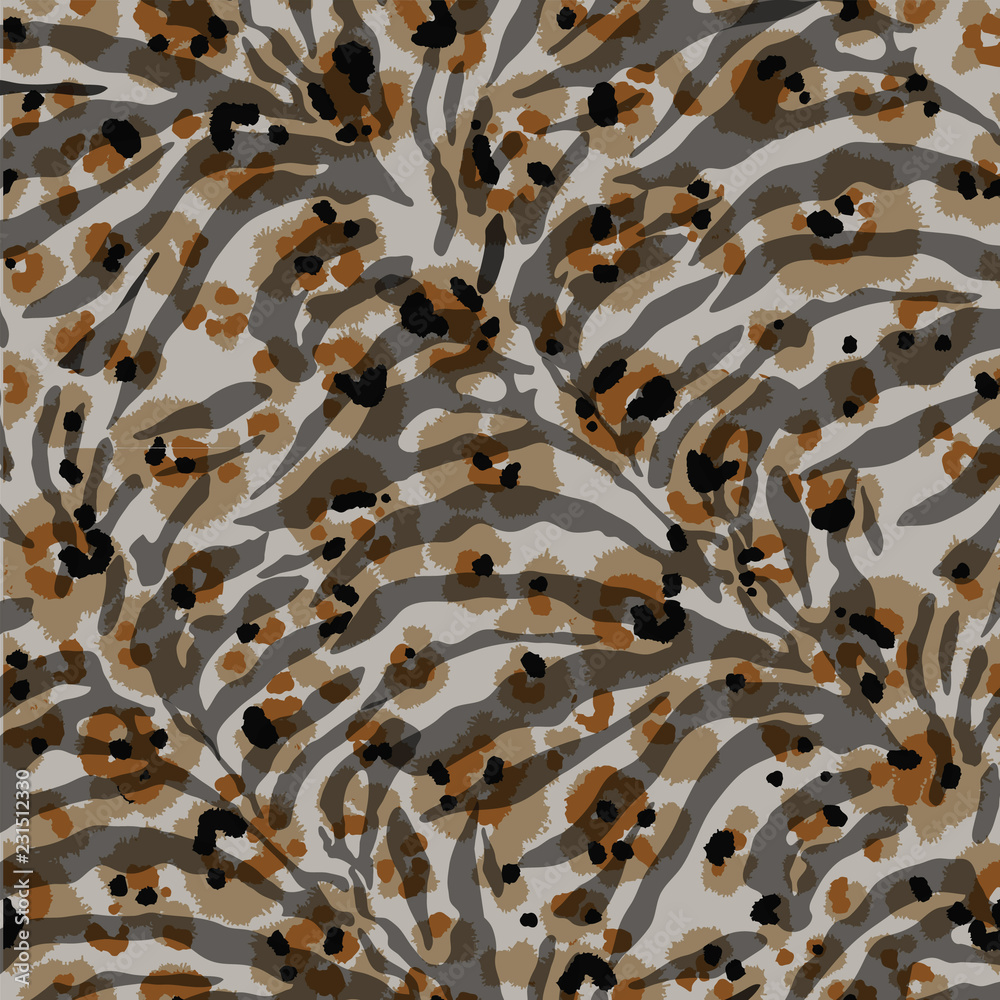 Fototapeta premium Animal print, leopard texture background