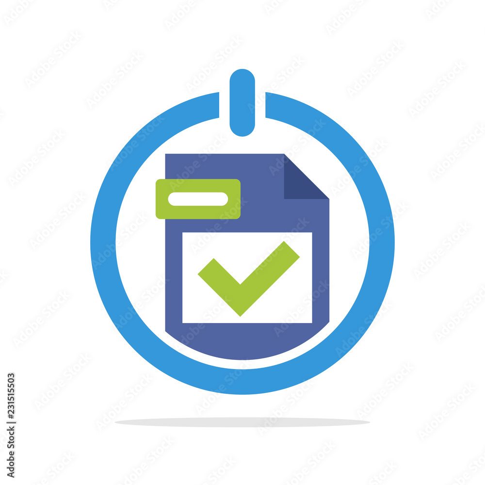 Vector illustration icon with supporting system concept for license control Vector illustration icon with supporting system concept for license control