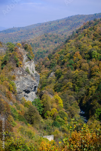 Fabulous autumn landscape with rockes, Armenia