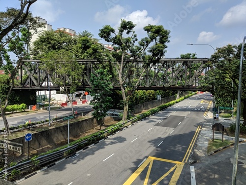 Old Bukit Timah Railway Bridge along Dunearn Road, Singapore photo