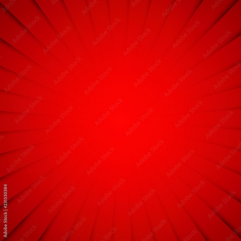 Red sun rays background Stock Vector | Adobe Stock