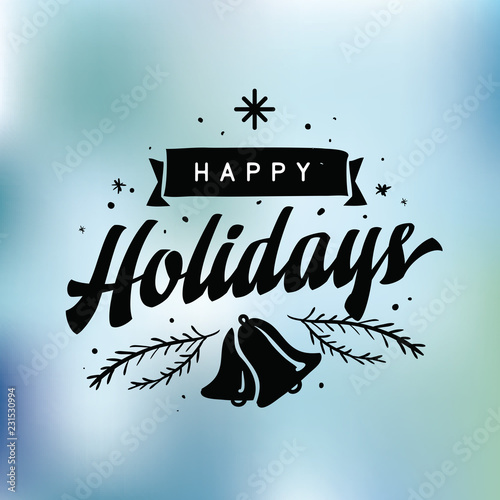 Merry Christmas typography.