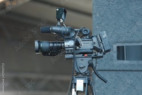 Cameraman at a concert photo