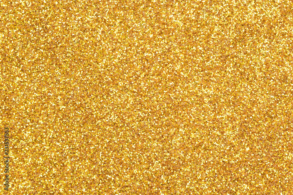 Gold glitter texture background, christmas wallpaper Stock Photo