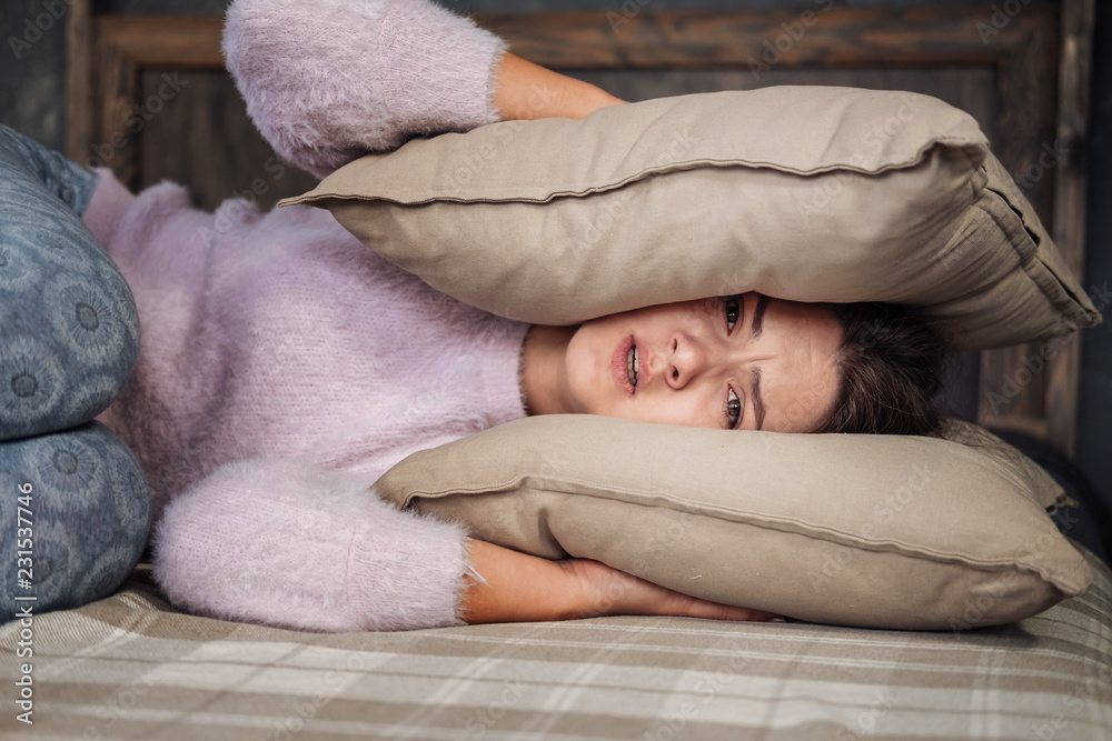 young woman can not sleep young woman can not sleep
