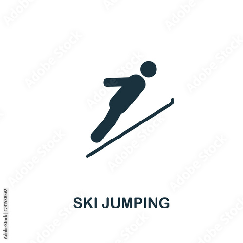 Ski Jumping icon. Premium style design from winter sports icon collection. UI and UX. Pixel perfect Ski Jumping icon for web design, apps, software, print usage.