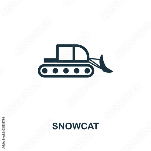 Snowcat icon. Premium style design from winter sports icon collection. UI and UX. Pixel perfect Snowcat icon for web design, apps, software, print usage. photo