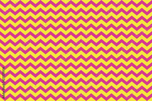 background of pink and yellow zig zag stripes photo