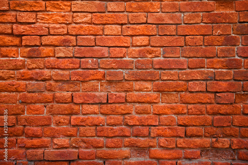 Old brick wall background. 