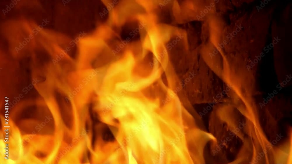 fire burning flaming space rocks wall fire flame background close-up fire burning flaming space rocks wall fire flame background close-up