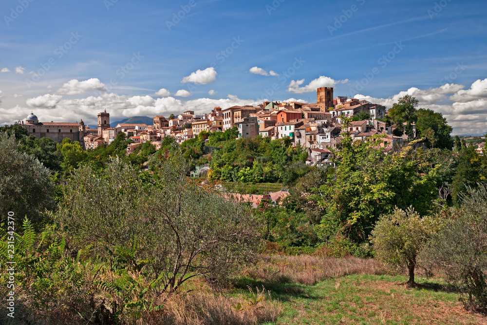 Lanciano, Chieti, Abruzzo, Italy: landscape of the ancient town and the countryside