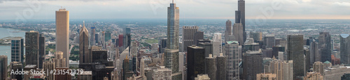Chicago Skyline at Dusk Panorama 2