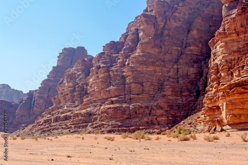 Canyon in Wadi rum desert - Jordan