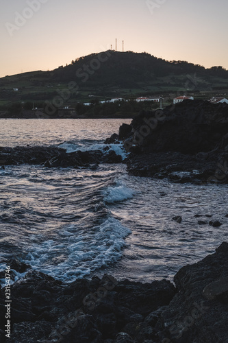 Wave in Portuguese Azores Swimming Area