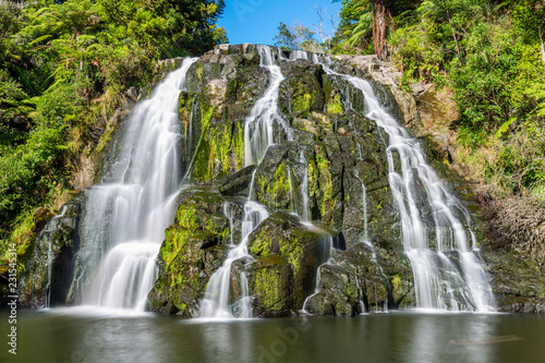 magical Owharoa Falls  Coromandel Peninsula  New Zealand