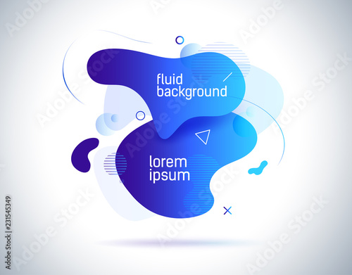 Modern colorful flow poster. Wave liquid shape in color background. Trendy vector creative art design illustration. Fluid abstract geometric template with distorted stripes and gradient.
