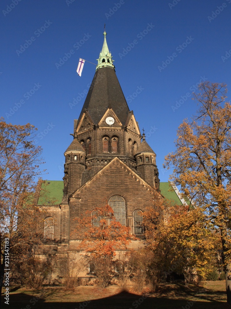 Riesa; Trinitatiskirche von Süden Riesa; Trinitatiskirche von Süden