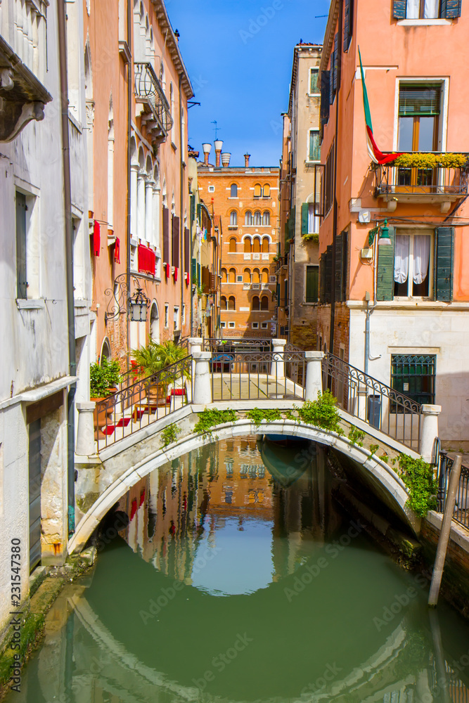 Fototapeta premium Small bridge in the Venice canal