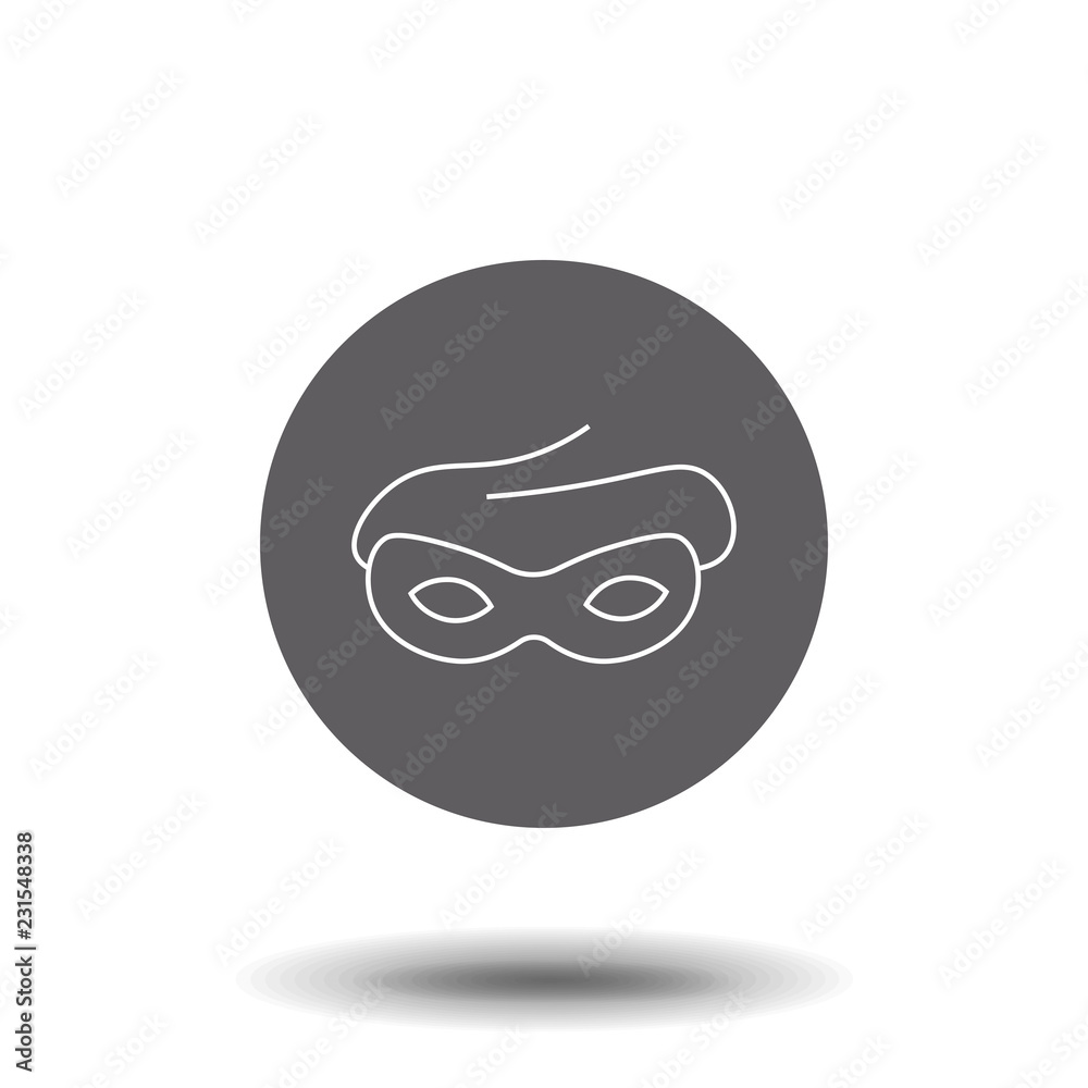 Carnival mask line icon, outline vector sign, linear style pictogram isolated on white. Masquerade symbol, logo illustration. Carnival mask line icon, outline vector sign, linear style pictogram isolated on white. Masquerade symbol, logo illustration.