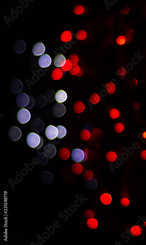 Abstract lights in round sparkle shapes or circles dark background.  Christmas background blur bokeh lights, shine texture Stock Photo | Adobe  Stock