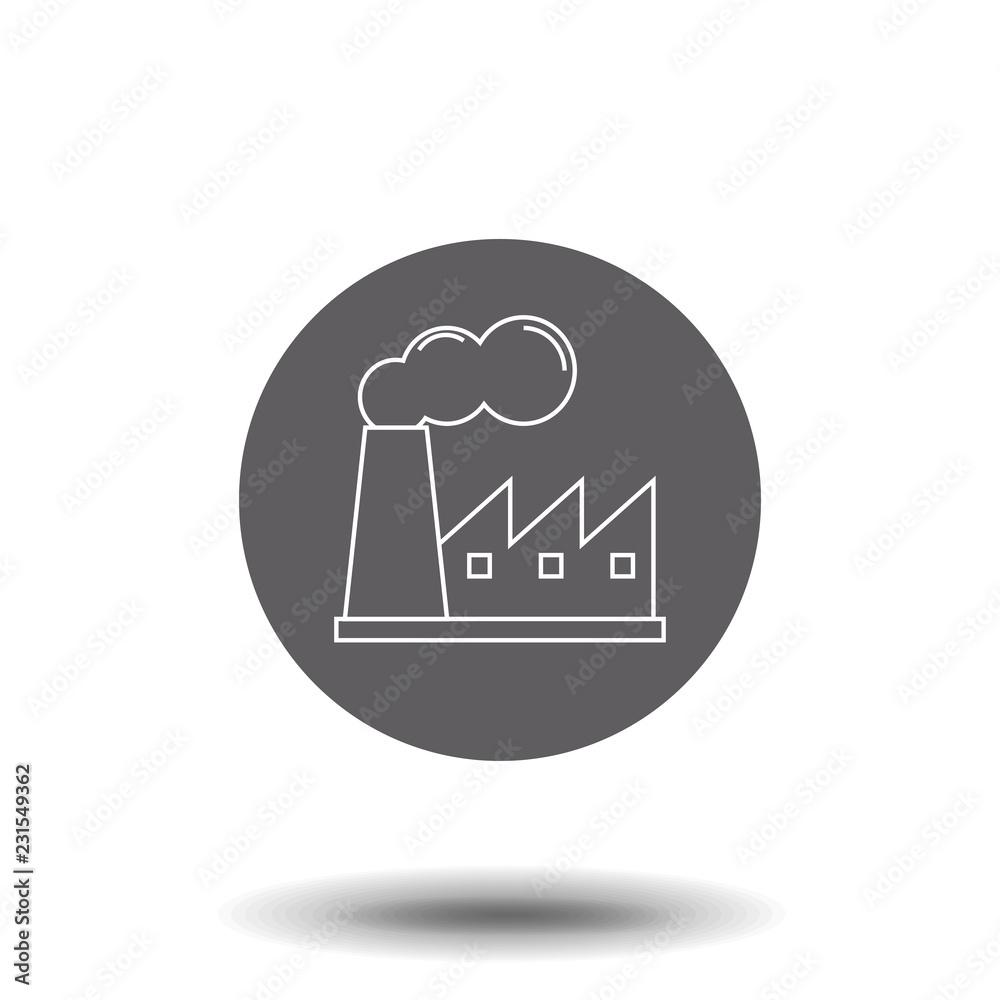 Factory line icon, outline vector sign, linear style pictogram isolated on white. Industry symbol, logo illustration. Premium quality graphic design elements. Factory line icon, outline vector sign, linear style pictogram isolated on white. Industry symbol, logo illustration. Premium quality graphic design elements.