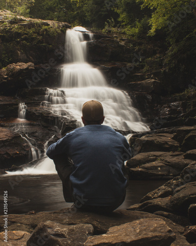 Wallpaper Mural spending time looking at a waterfall Torontodigital.ca