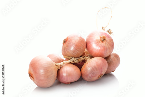 Fotografie Zwiebeln weiß isoliert