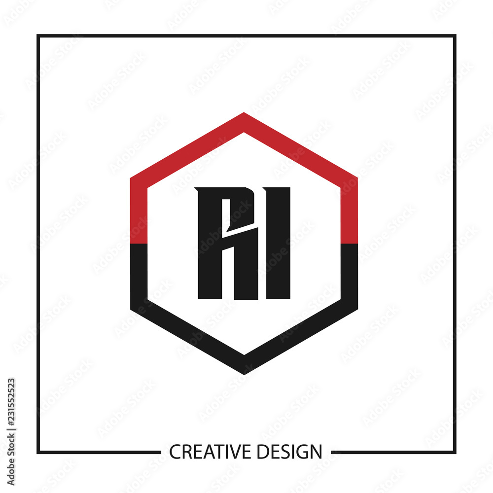 Initial Letter RI Logo Template Design Vector Illustration Initial Letter RI Logo Template Design Vector Illustration