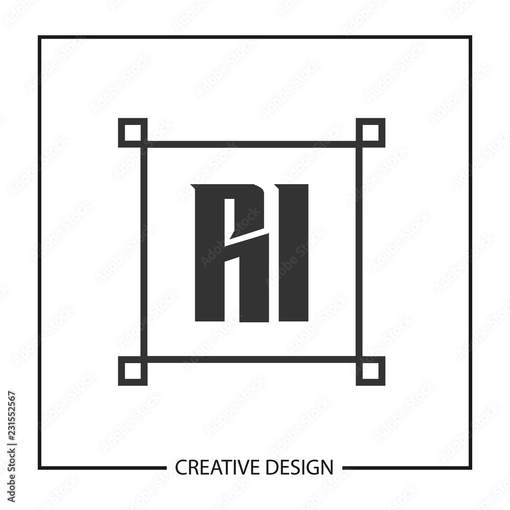 Initial Letter RI Logo Template Design Vector Illustration