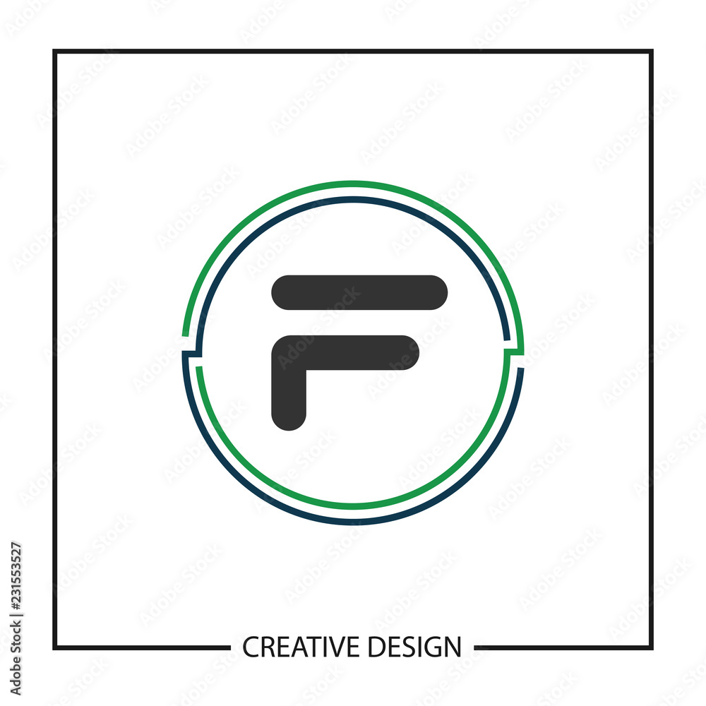 Initial Letter F Logo Template Vector Design