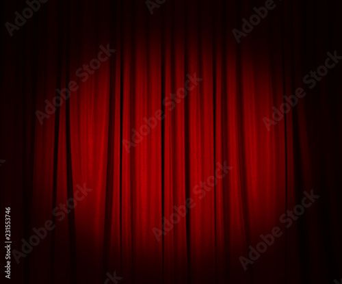 Canvastavla Red Curtain, Cinema Fee, Theater Stage