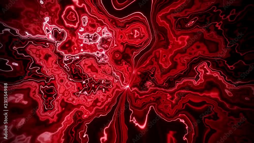 Red Plasma Energy Turbulent Field VJ Loop Abstract Background Red Plasma Energy Turbulent Field VJ Loop Abstract Background
