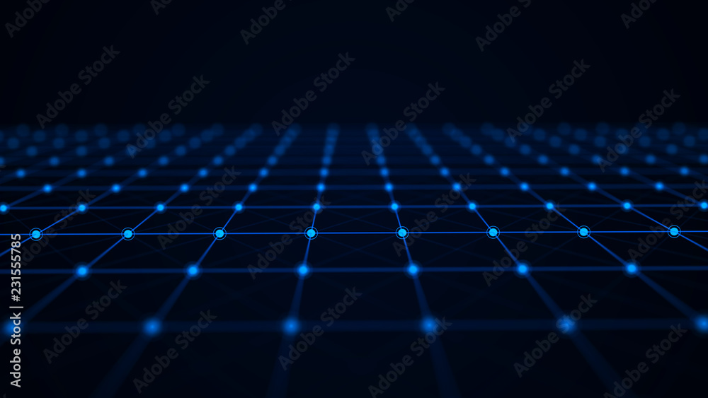 Network connection structure. Abstract technology background. Science ...