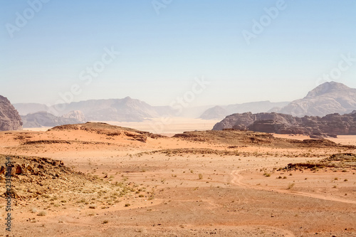 Sand dune in Wadi Rum desert - Jordan