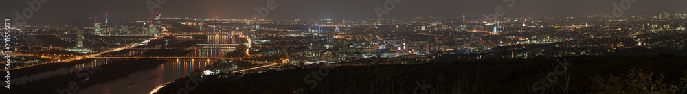Wien Panorama am Abend