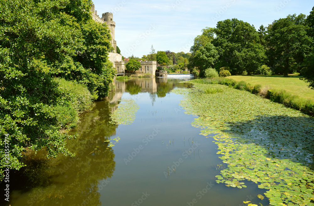 River Avon flowing past Warwick Castle