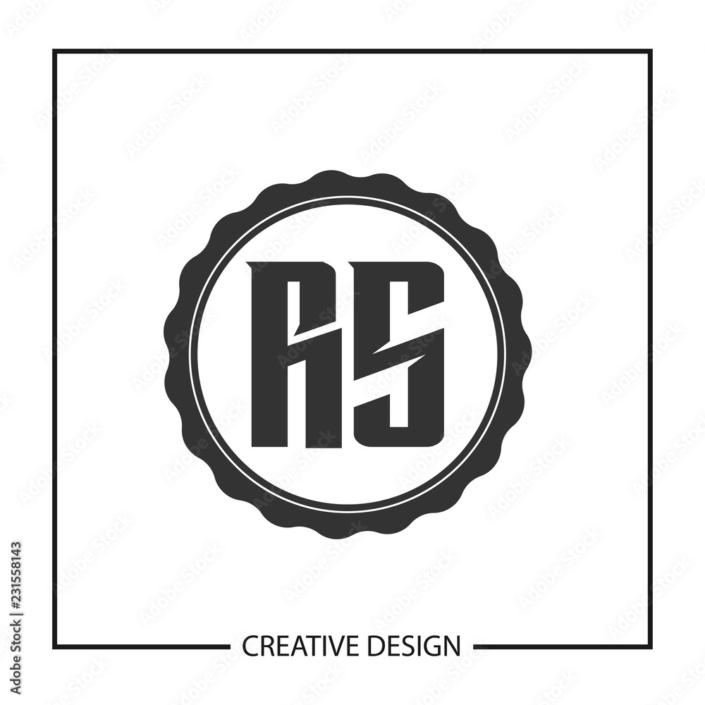 Initial Letter RS Logo Template Design Vector Illustration Initial Letter RS Logo Template Design Vector Illustration