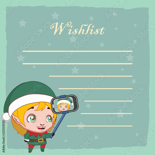 Wishlist for Santa with cute little elfie